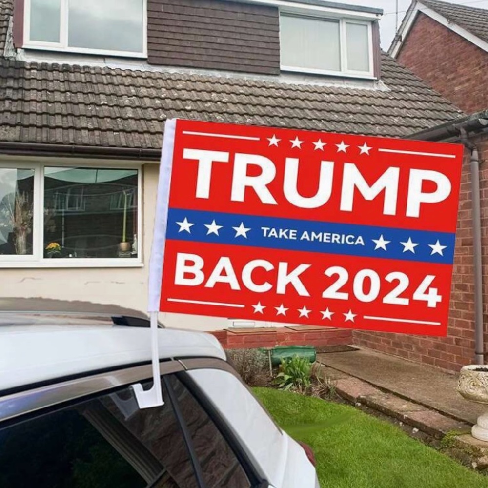 American Car Window Car Flag, Trump 2024, Trump Return Flag $10.00